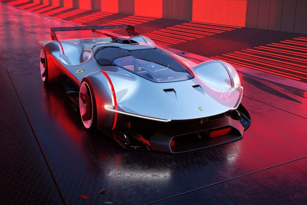Rev Up Your Style: A Thrilling Ride in this Timeless Ferrari Wallpaper