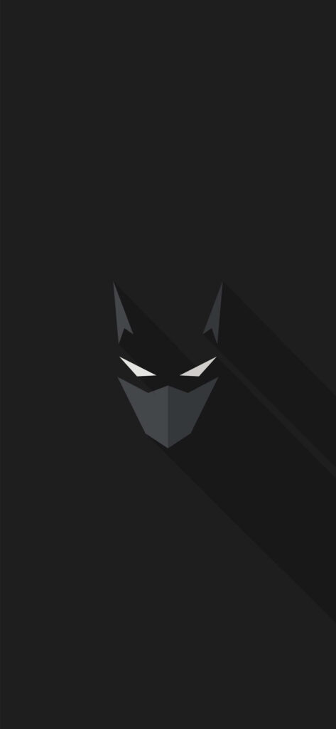 The Dark Knight's Brooding Persona: A Grayscale Wallpaper for your Batman-Themed iPhone