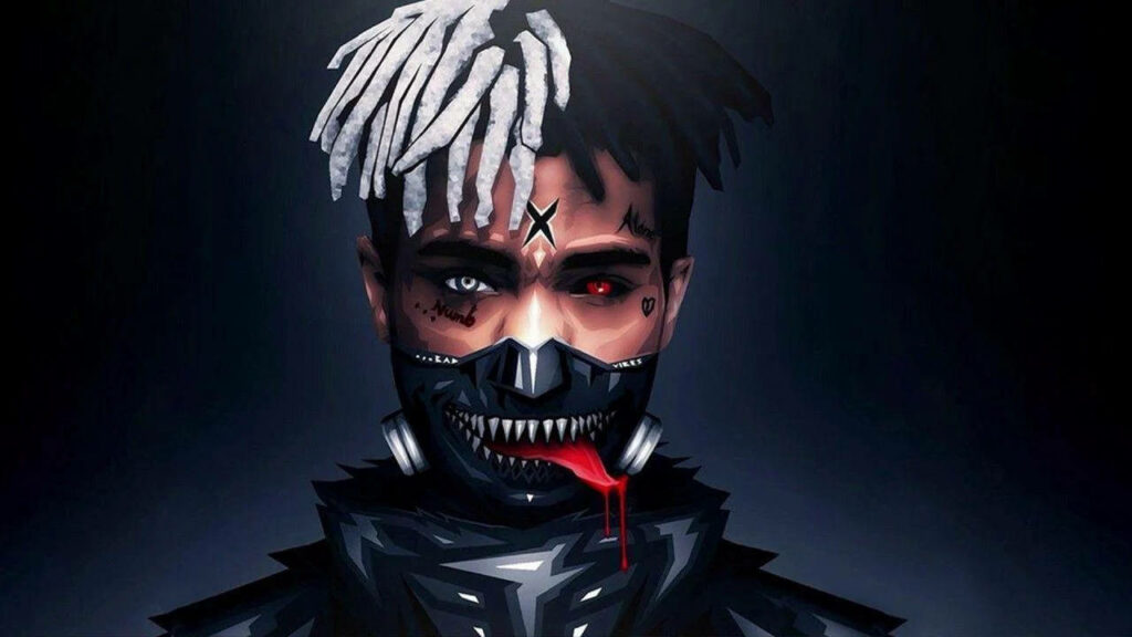 Gothic Melancholy: Xxxtentacion's Haunting Persona Emerges in Eerie Photoshoot Wallpaper