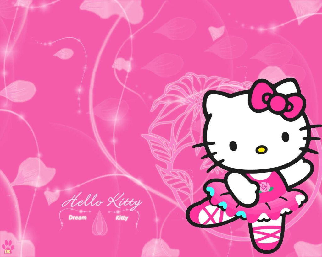 Hello Kitty, the Graceful Ballerina, Dressed in Tutu and Ready to Shine! Wallpaper