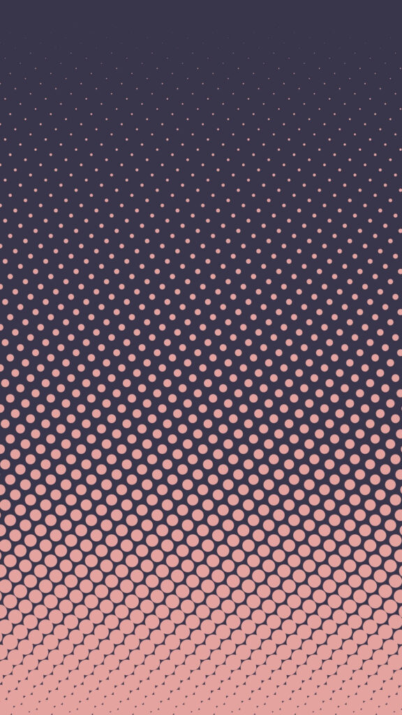 Dynamic Gradient Dot Wallpaper: Navy Blue to Soft Peach Background