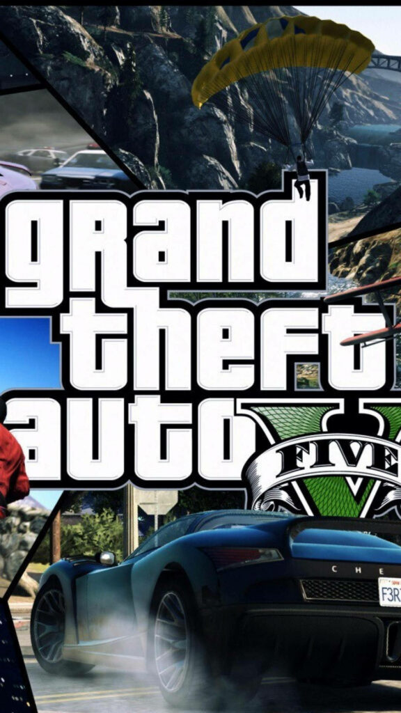 Mobile Mayhem: Snapshots of GTA 5 Action Unleashed! Wallpaper