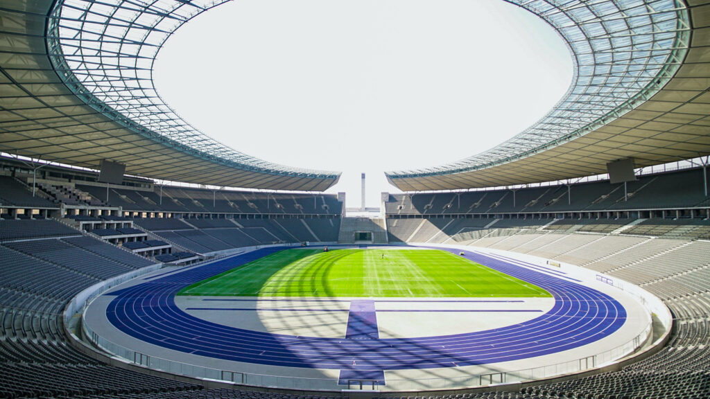 Majestic Inspiration: Exploring the Architectural Marvels of the Olympic Stadium Wallpaper