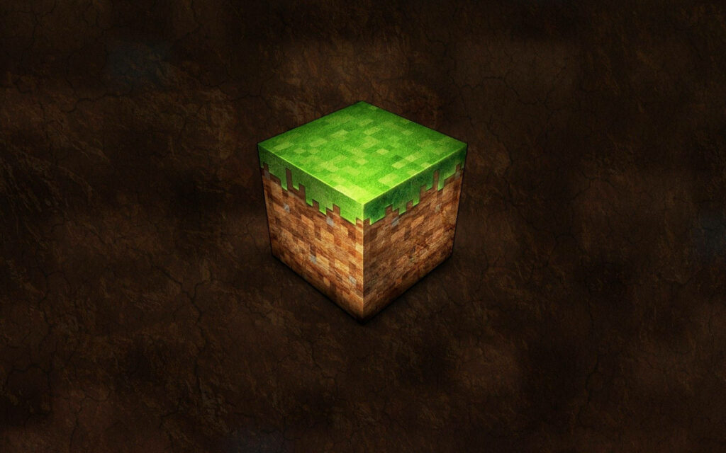 Minecraft's 4K Grass Brick: Building Block of Boundless Creations - Immersive 4K Minecraft Background Wallpaper