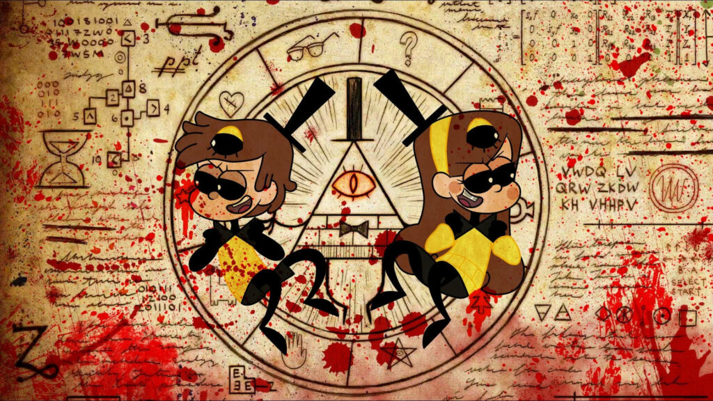 Wendy & Will Cipher Wallpaper: Mysterious Adventure with Cryptic Symbols