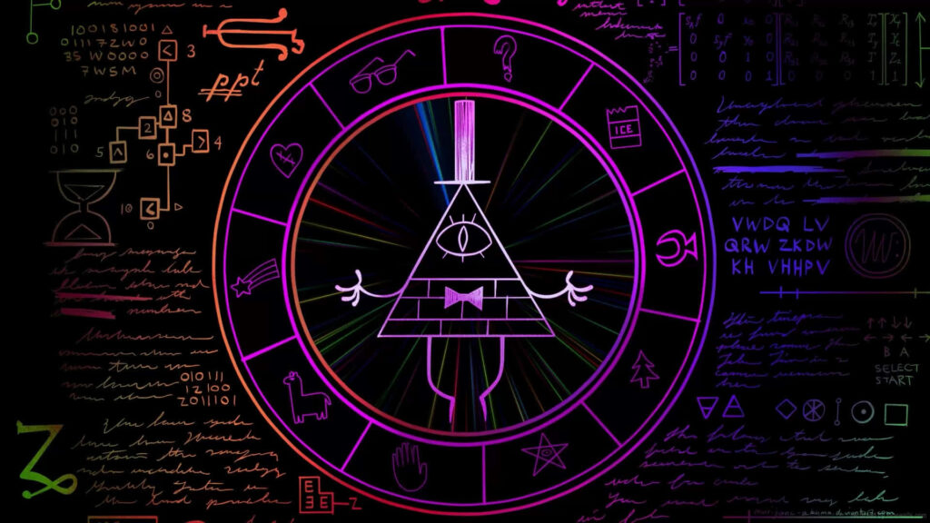 Bill Cipher Wallpaper: Mysterious Gravity Falls Background Design