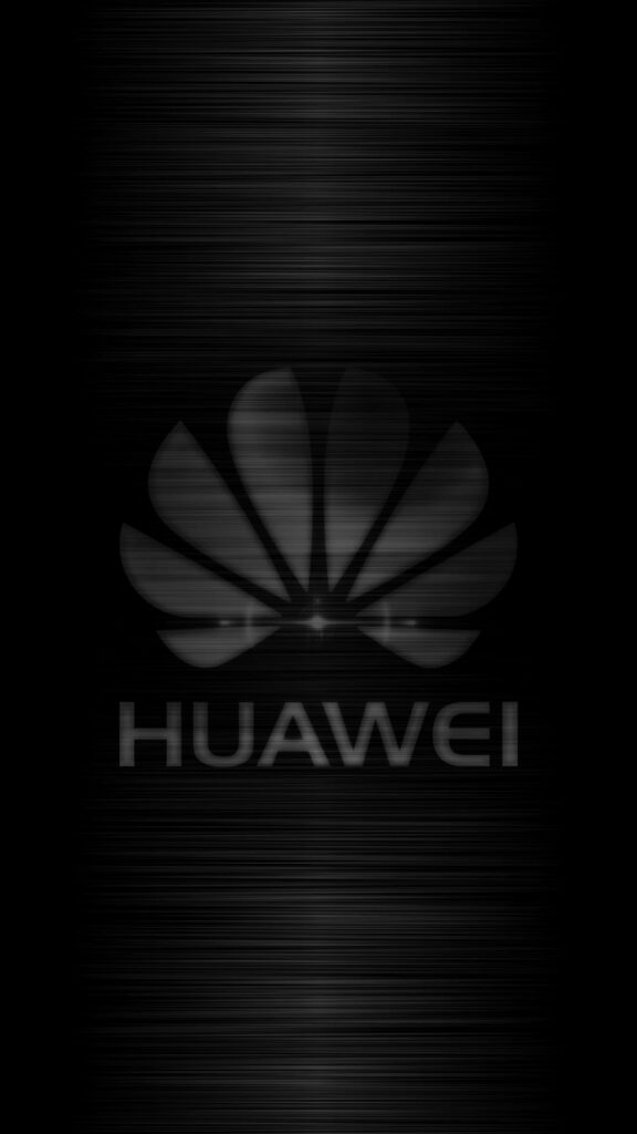 Steel Gray Elegance: Huawei P9 Lite Logo Wallpaper