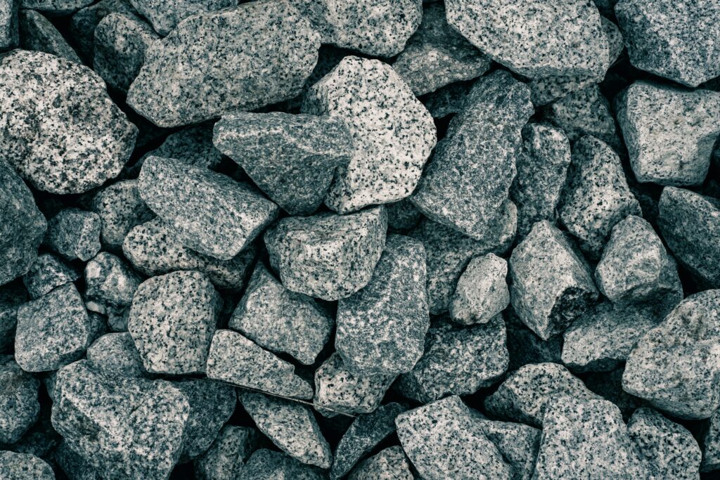 Textured Gray Rubble Macro Wallpaper - Unique Stone Patterns Background