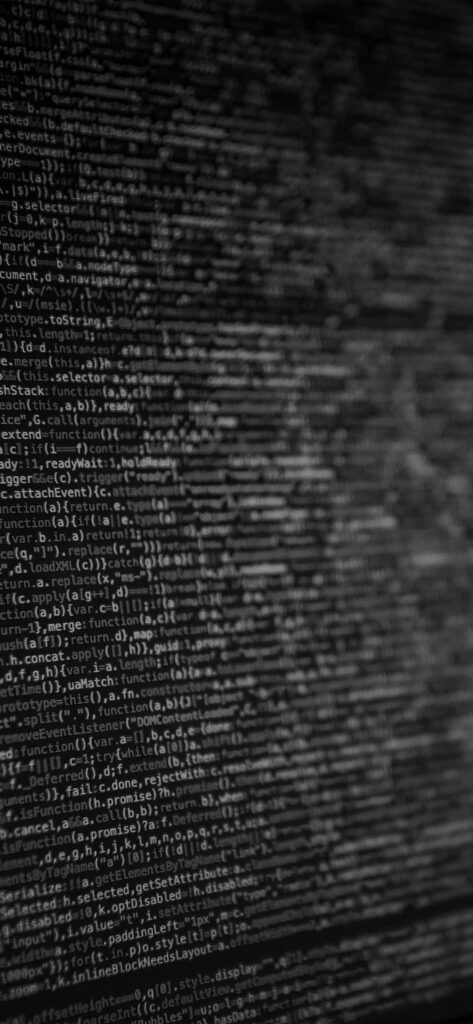 Grayscale Code Wallpaper: Ideal for Tech Enthusiasts