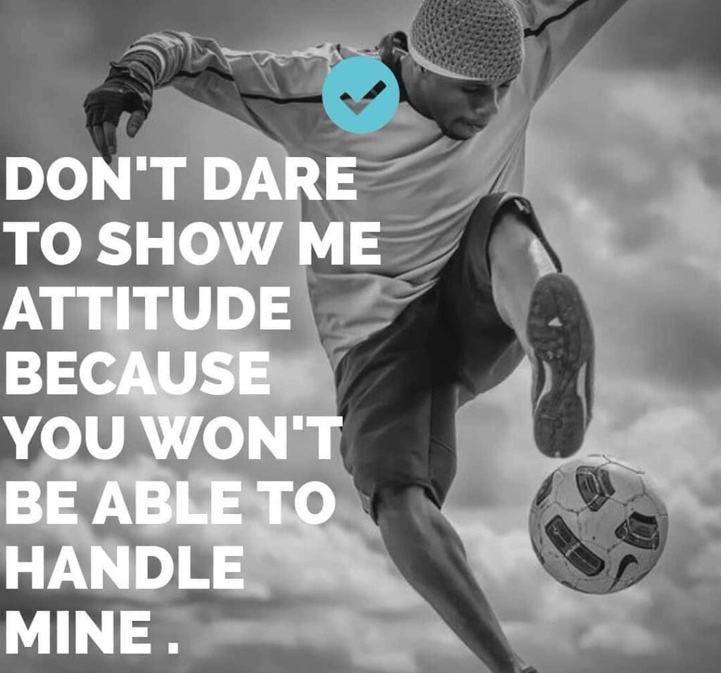 Motivational Grayscale Football Wallpaper with Inspiring Quote