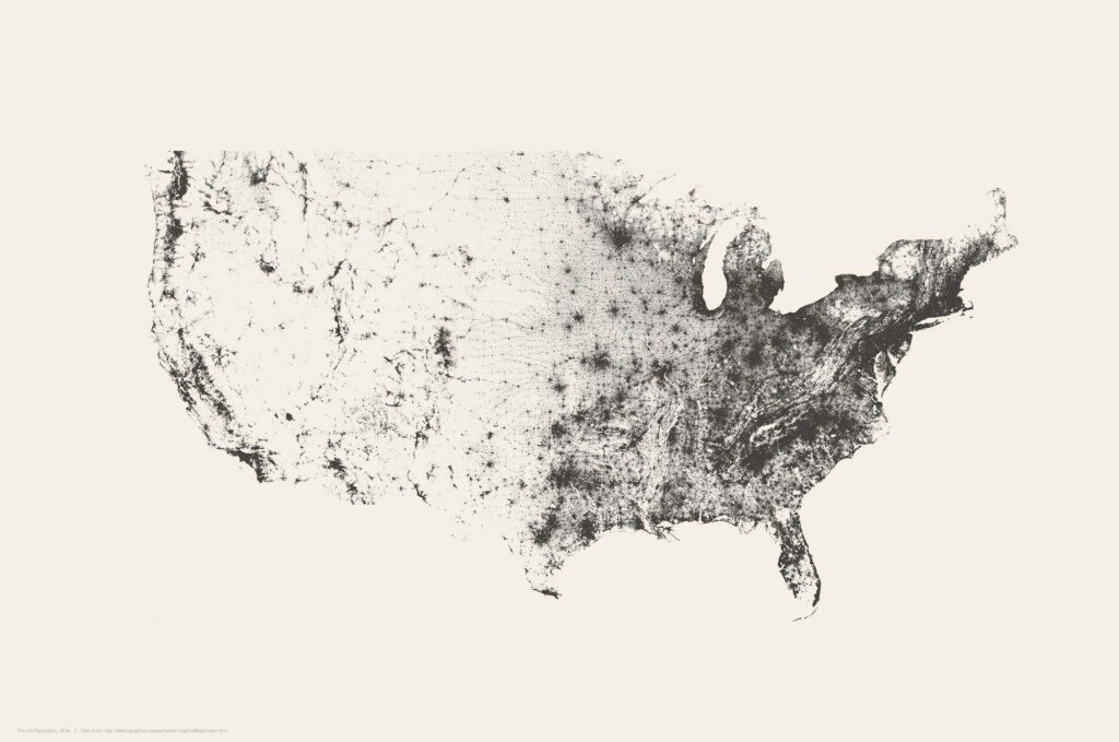 Grayscale US Map Wallpaper: Minimalist Desktop Design & Texture