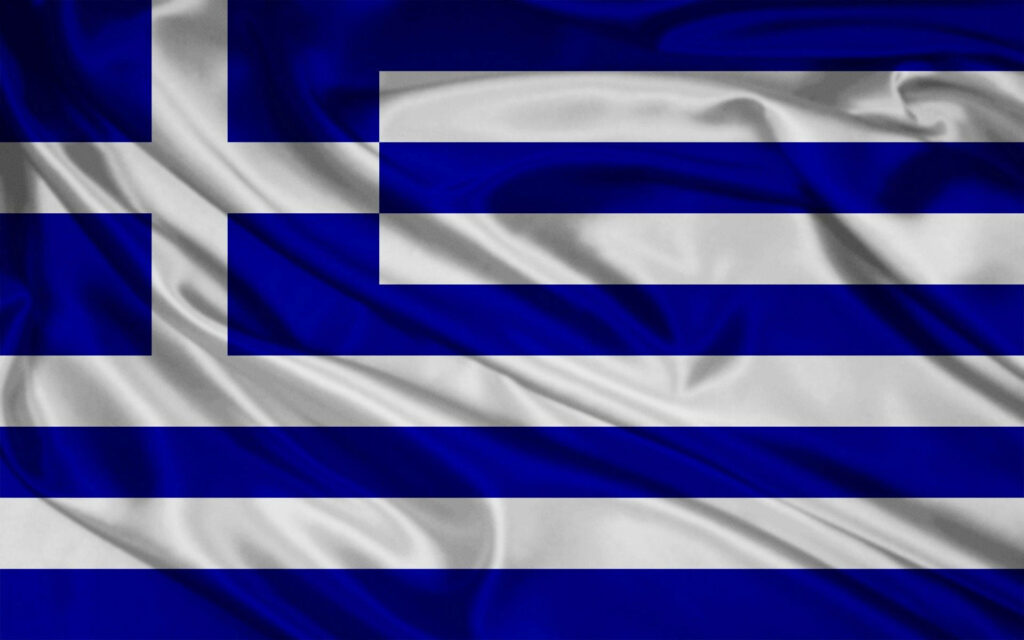 Greek Flag Wallpaper: Blue & White Stripes for Your Background