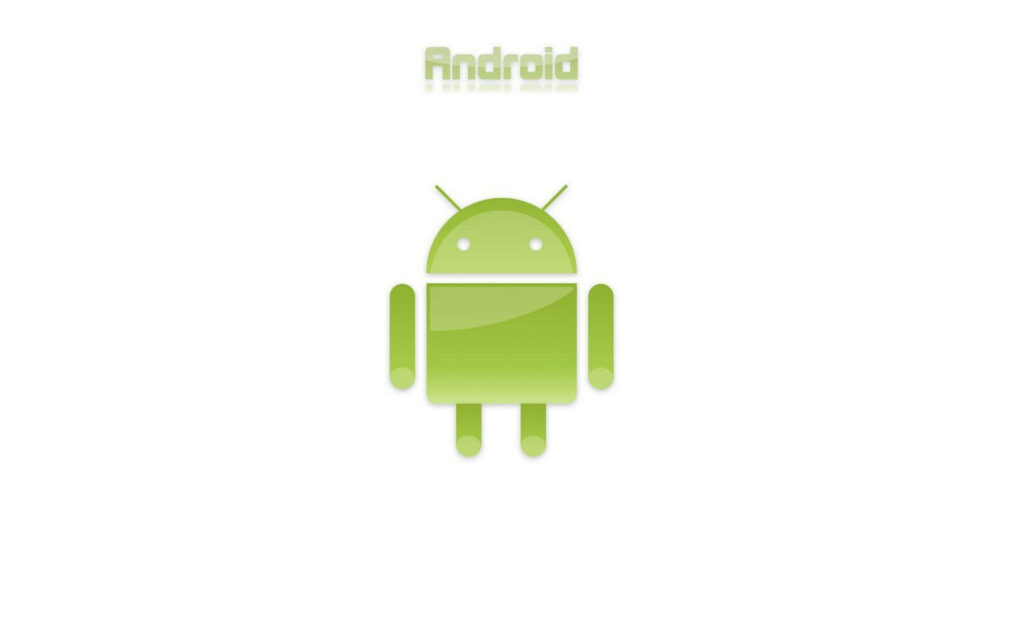 Green Android Emblem: Simple and Minimalistic Desktop Wallpaper