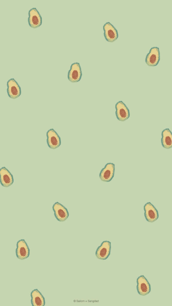 Captivating Avocado Artistry: A Stunning iPhone Background of Organic Green Patterns Wallpaper