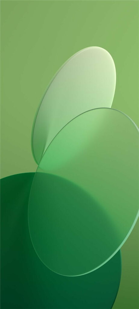 Green Abstract Circle Wallpaper for Oppo HD Phone - Serene & Modern Background