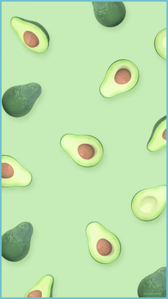 Avocado Dreams: A Delicate Symphony of Light Green Aesthetics Wallpaper