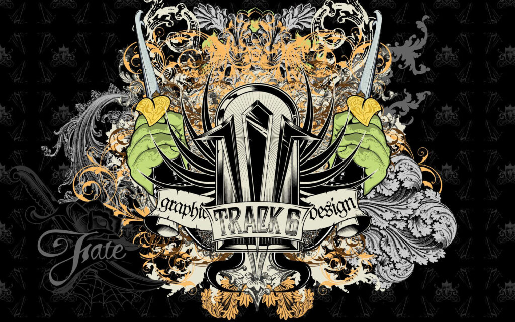 Ripping Fate: A Stunning Graphic Design Wallpaper with Green Hands