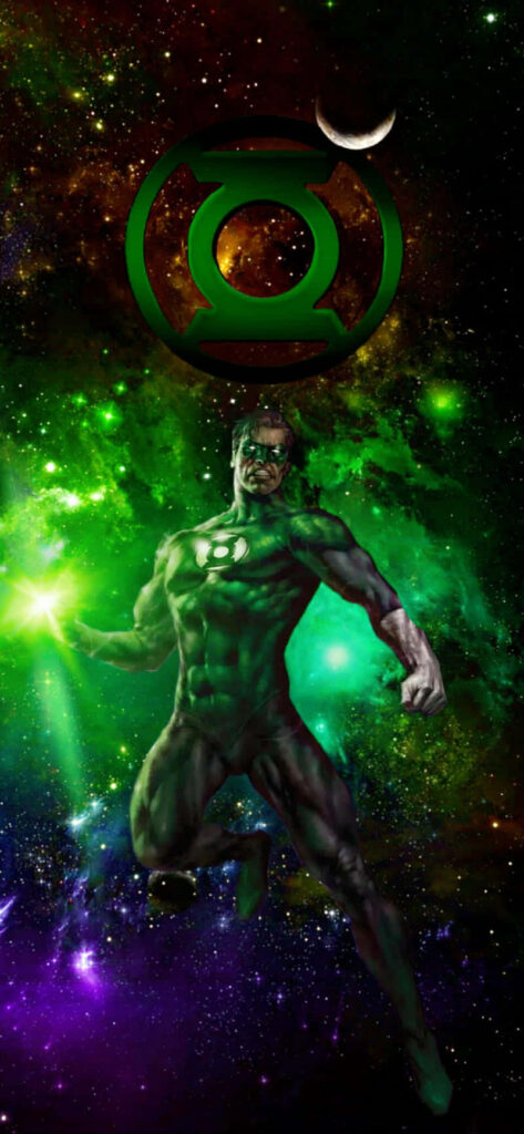 Dynamic Green Lantern Animated Series Galaxy Poster Wallpaper