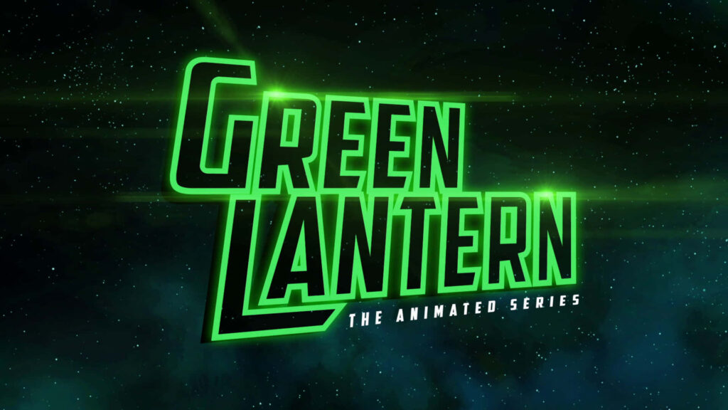 Green Lantern Animated Series Wallpaper: Iconic Cosmic Title Card