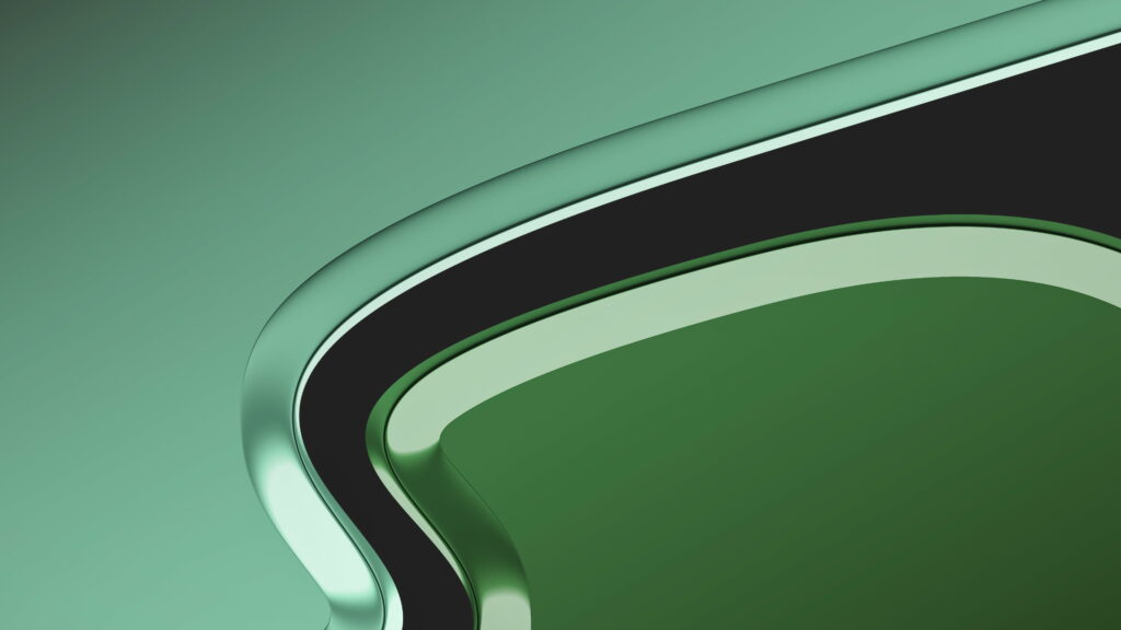 Vibrant Green Cascades: Abstract Digital Artwork in Stunning 4K Wallpaper