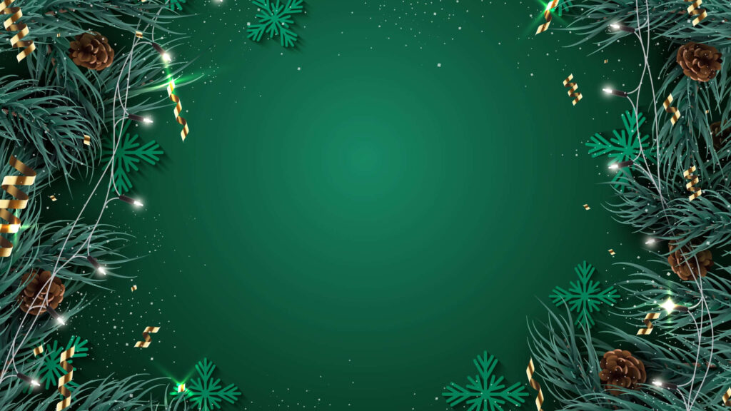Evergreen Elegance: A Festive Tumblr Wallpaper