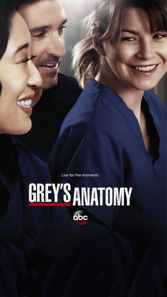 Grey Sloan Memorial Grey's Anatomy wallpaper with Ellen Pompeo Patrick Dempsey Sandra Oh in scrubs