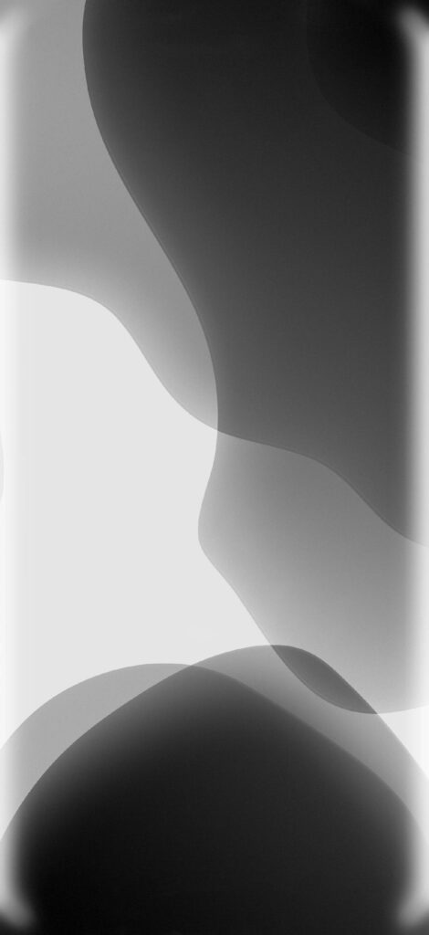 Modern Greyscale Abstract Wallpaper: Flowing Shapes & Depth