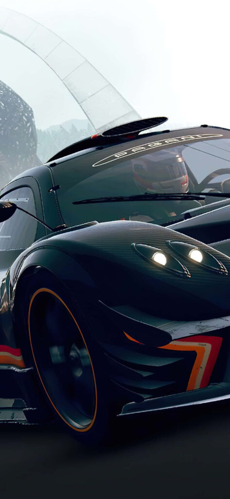 Behind the Wheel: Racing through Grid Autosport in a Sleek Black Race Car Wallpaper