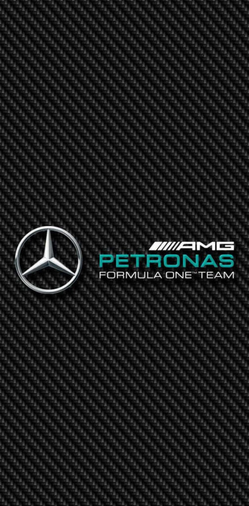 Grid Autosport Wallpaper with Mercedes & Williams F1 Logos on Carbon Fiber Background