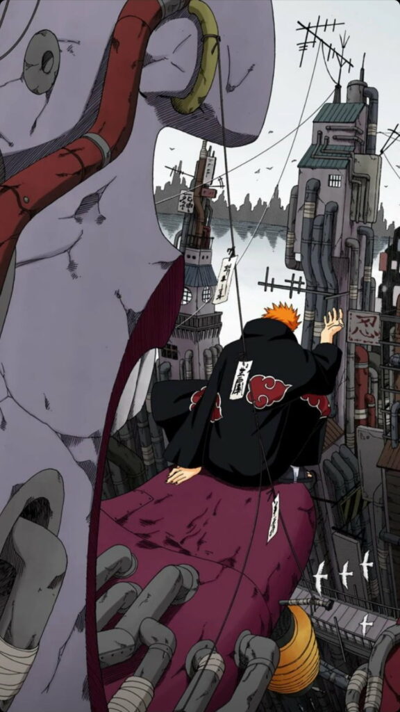 Painful Akatsuki Encounter: Mesmerizing Anime Wallpaper in Naruto Shippuden's HD Aesthetic