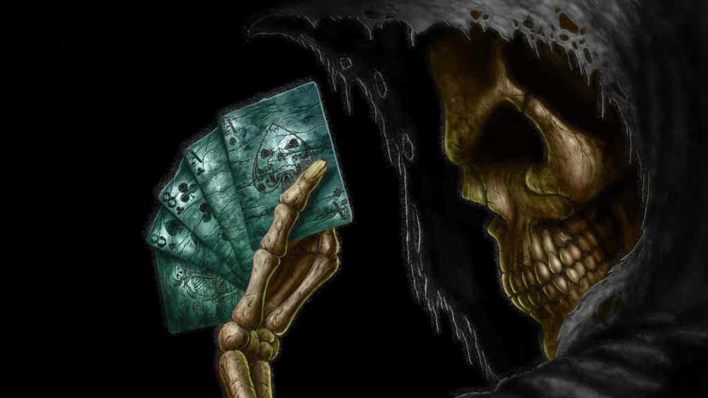 Deadly Game: Playing Poker for Souls Wallpaper