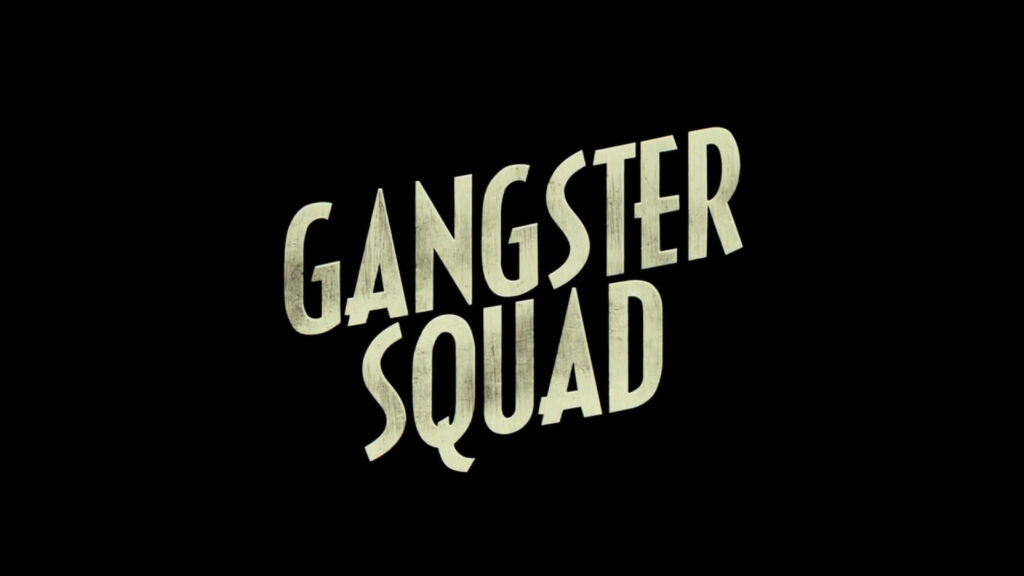 Gangster Squad Logo Wallpaper: Minimalist Design on Black Background