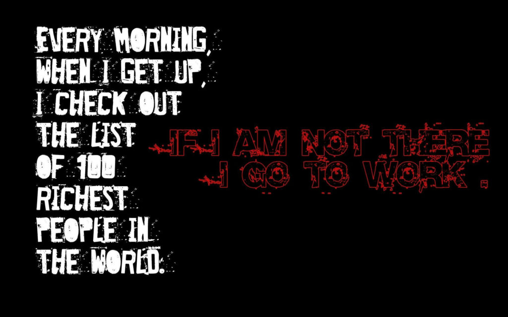 Rise and Thrive: Embracing the Grunge of Morning Motivation in the Workplace Wallpaper