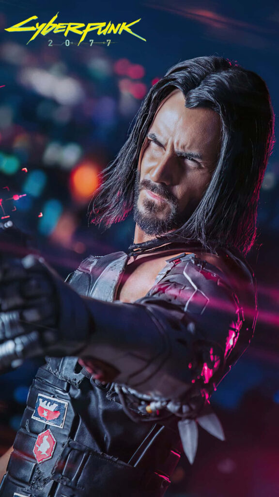 Cyberpunk 2077: Immersive Android Wallpaper with Johnny Silverhand Poster