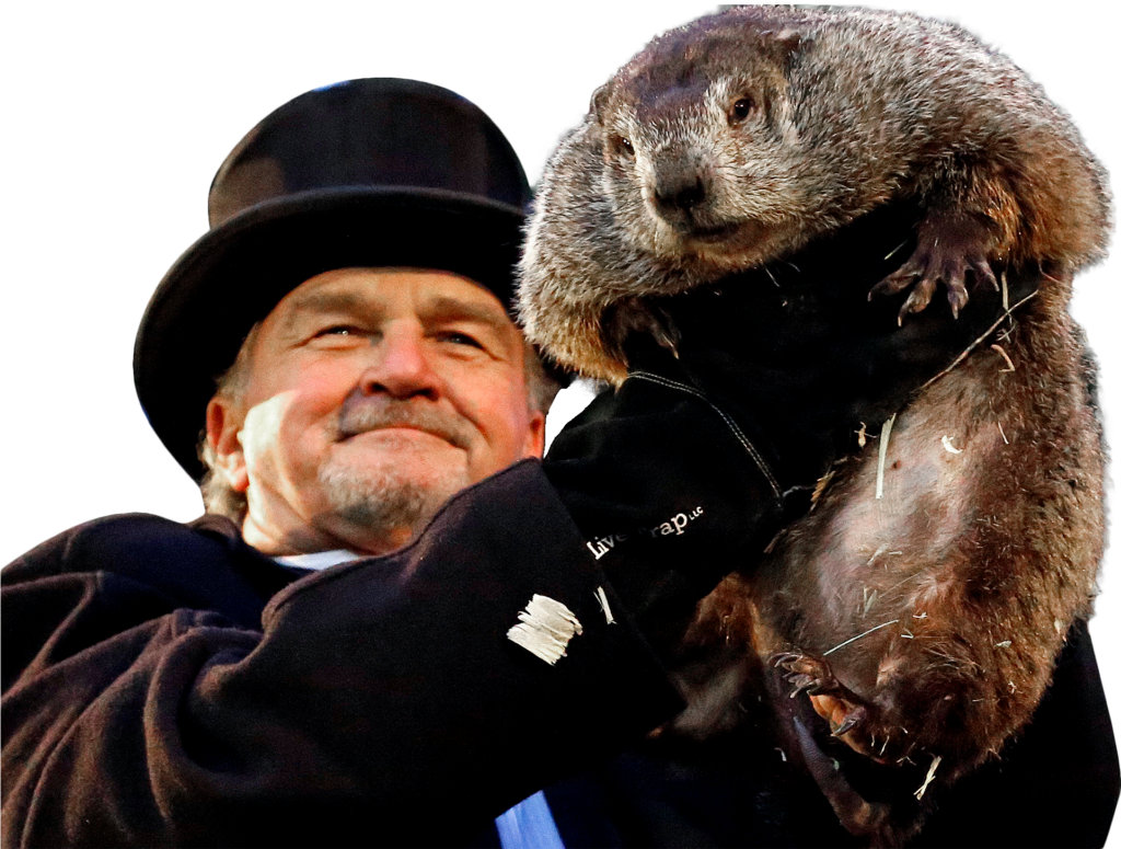 Festive Groundhog Day Wallpaper: Weather Prediction Celebration