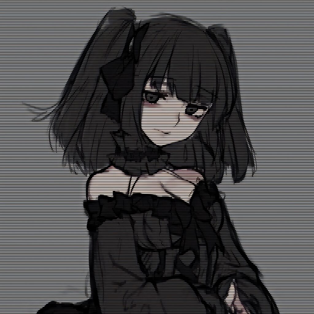Grunge Aesthetic Anime Girl Wallpaper: Emo Style & Gothic Vibes