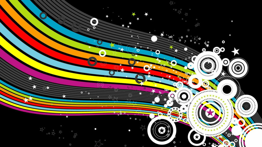 Abstract Grunge Graphic: Vibrant Party Design in HD Wallpaper