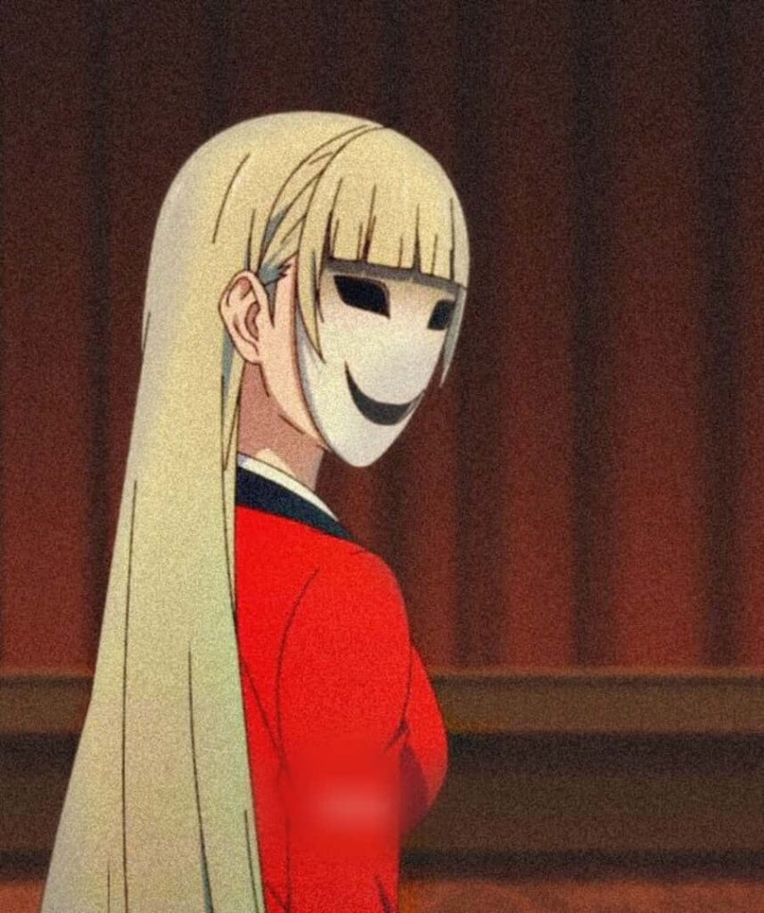 Grunge Wallpaper of Ririka Momobami: Kakegurui's Striking Vibe