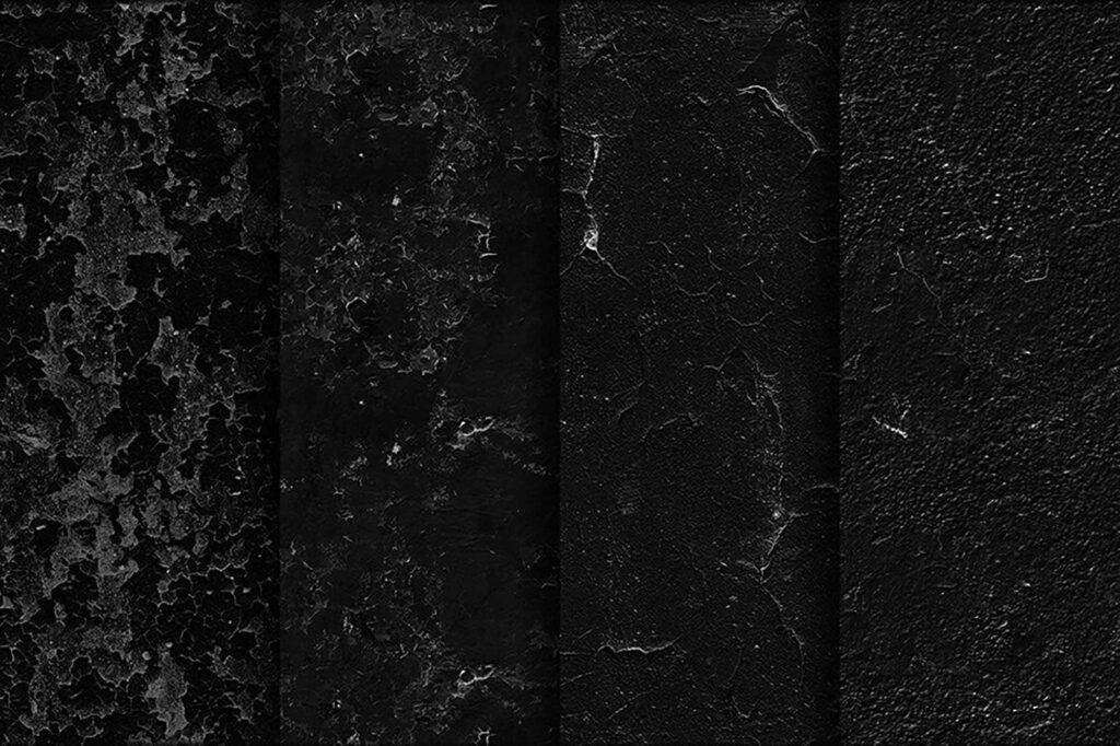 Bold Grunge Black Textured Wallpaper Designs for Edgy Aesthetic