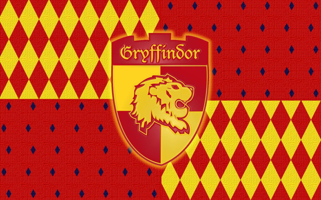 Gryffindor Flag Laptop Wallpaper: Bold Lion Design & Colors