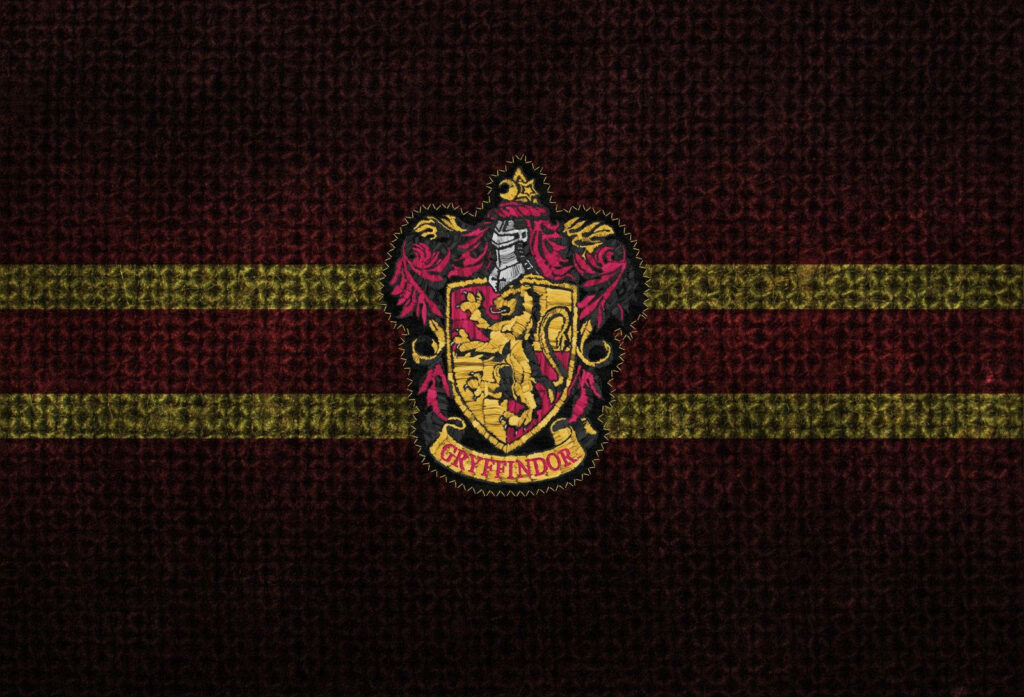Gryffindor Patch Wallpaper: Bold Wizarding World Background