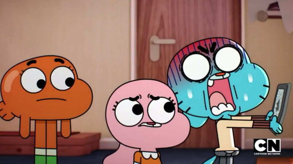 The Spectacular Adventures of Darwin in The Amazing World of Gumball: Mesmerizing Anime Wallpaper.