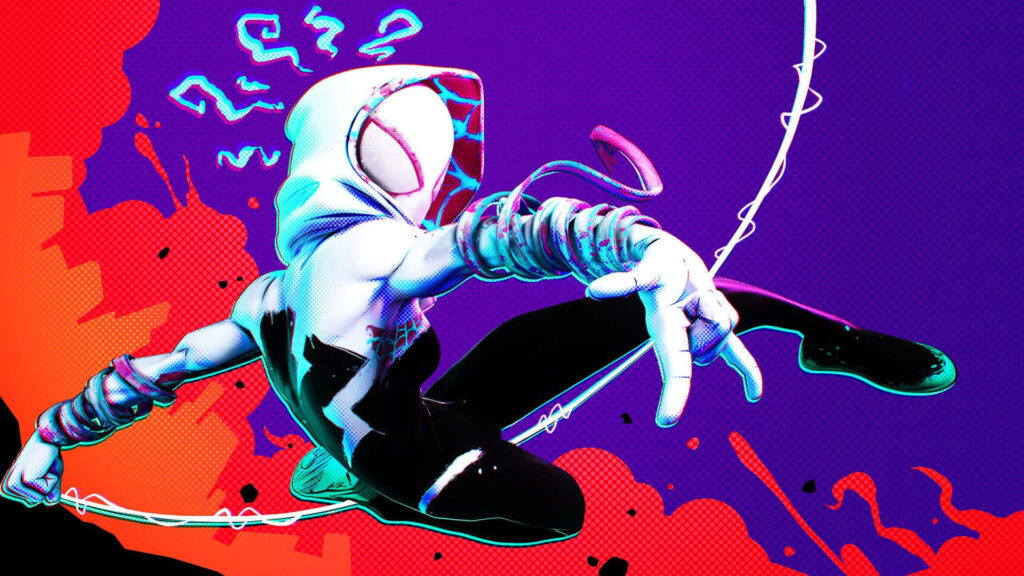 Dynamic Gwen Stacy Wallpaper: Bold Comic-Inspired Agility & Strength