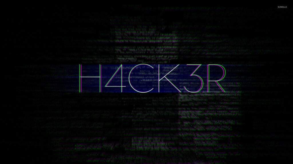 H4ck3r Glitch: A Cryptic Wallpaper of Code and Cyber Intrigue