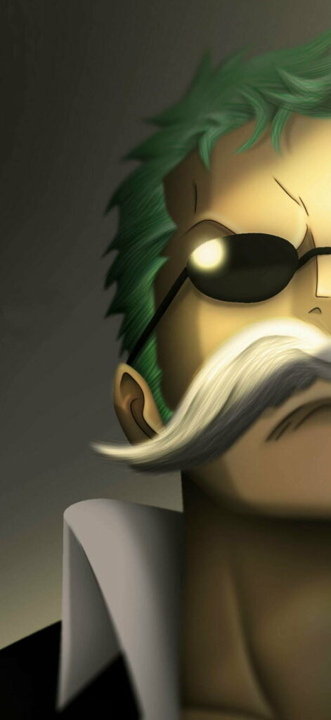 Dynamic Swordsmanship: Roronoa Zoro from One Piece Wallpaper