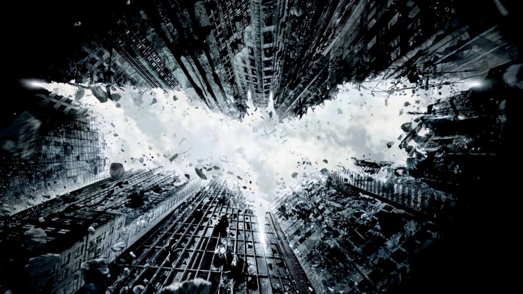 HD Batman Sign Wallpaper: Dark Knight Emerges Over City Skyline
