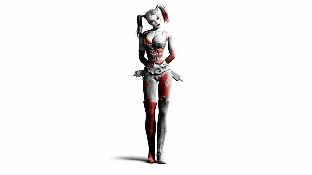 Vibrant Adventures: A Stunning HD Wallpaper of Harley Quinn amidst Comic Book Delight