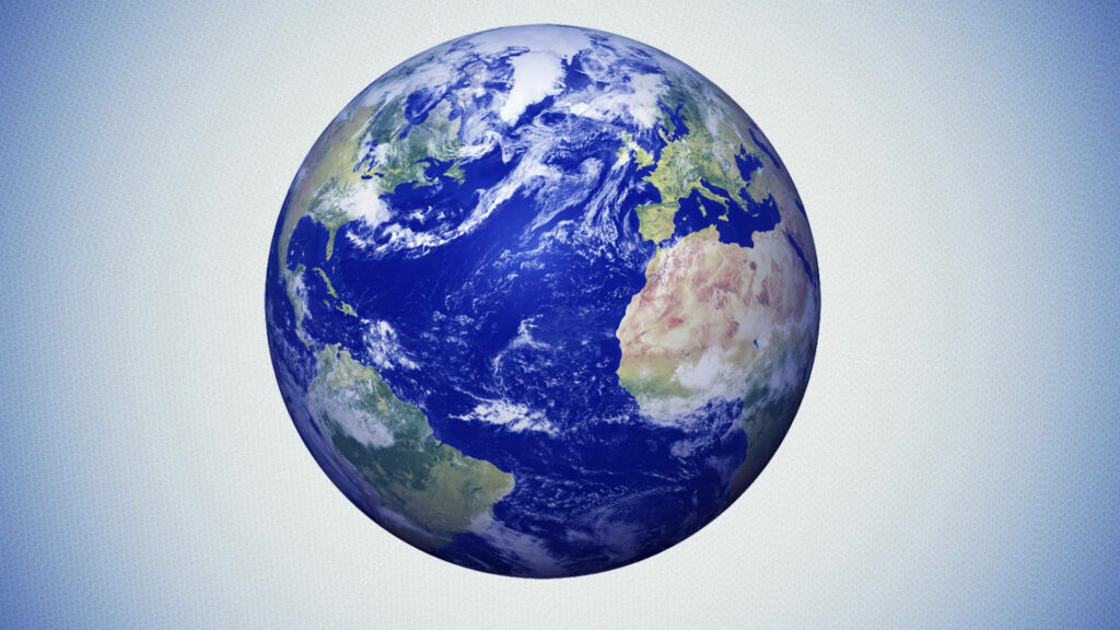 High-Def Earth Wallpaper: Atlantic Ocean & Continents in Space View