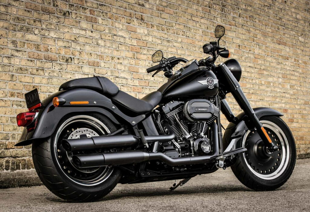 Revving Up the Roads: A Stunning Harley-Davidson Fat Boy S HD Wallpaper