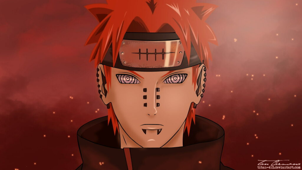 Rising from Pain: A Stunning Naruto Wallpaper Featuring Yahiko in HD